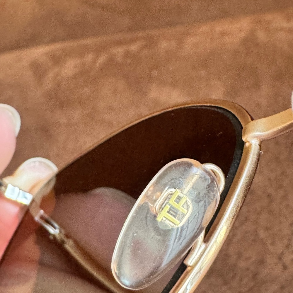 Tom Ford Gold Frame Mirrored Lens Cat-Eye Sunglasses - Picture 8 of 9